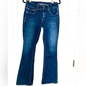 American Eagle Outfitters Dark Blue Flare Jeans